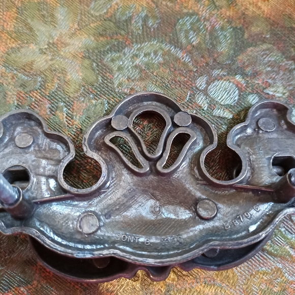 Vintage brass French American Dresser pulls - Picture 11 of 16